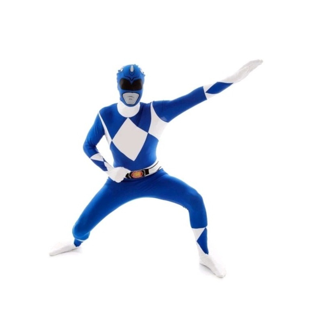 MorphSuits Mighty Morphin Power Rangers Blue Ranger Zip Up Suit Costume